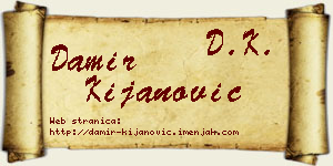 Damir Kijanović vizit kartica